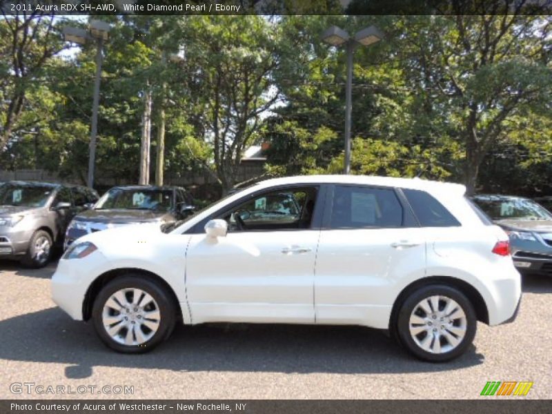 White Diamond Pearl / Ebony 2011 Acura RDX SH-AWD