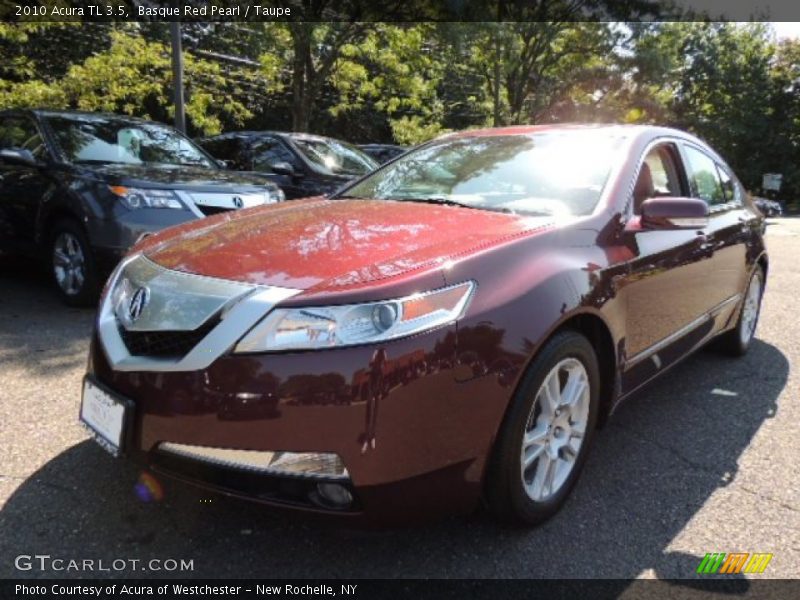 Basque Red Pearl / Taupe 2010 Acura TL 3.5