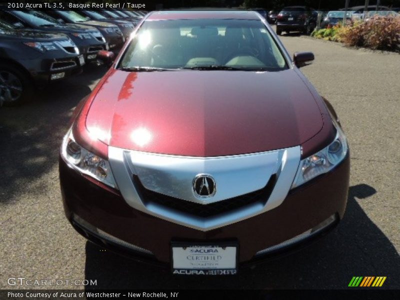 Basque Red Pearl / Taupe 2010 Acura TL 3.5