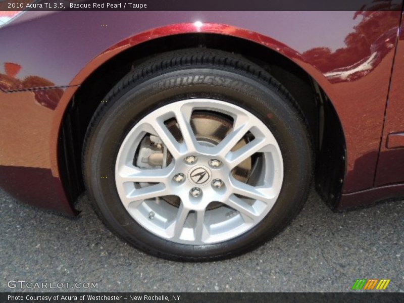 Basque Red Pearl / Taupe 2010 Acura TL 3.5
