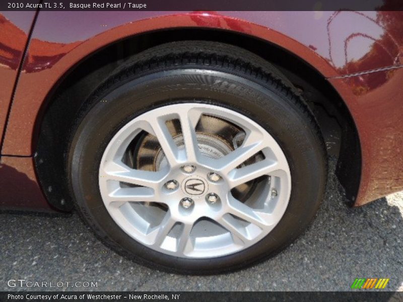 Basque Red Pearl / Taupe 2010 Acura TL 3.5
