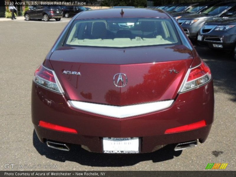 Basque Red Pearl / Taupe 2010 Acura TL 3.5