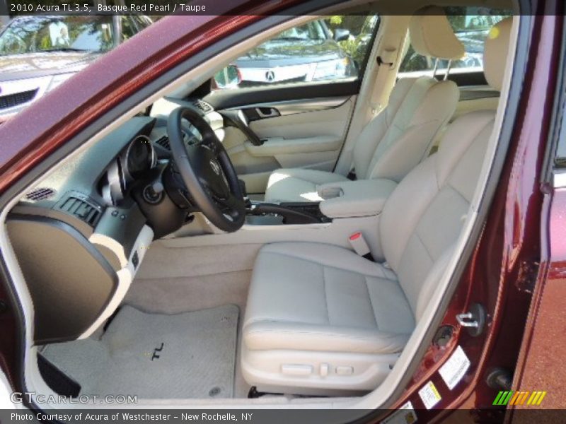 Basque Red Pearl / Taupe 2010 Acura TL 3.5