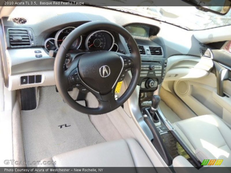 Basque Red Pearl / Taupe 2010 Acura TL 3.5