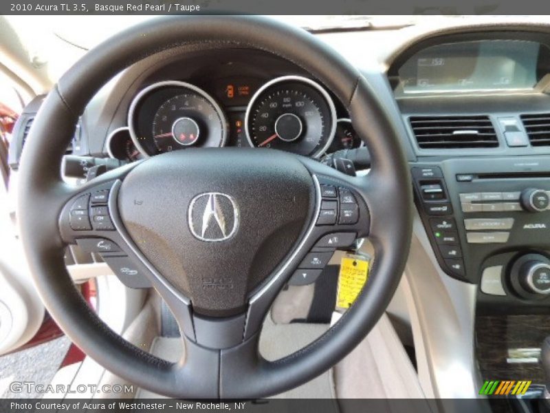 Basque Red Pearl / Taupe 2010 Acura TL 3.5