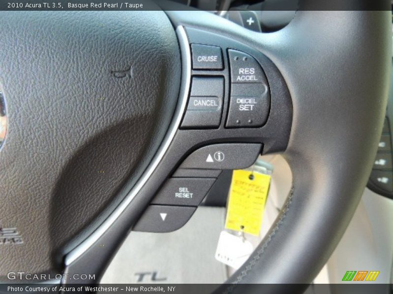Basque Red Pearl / Taupe 2010 Acura TL 3.5
