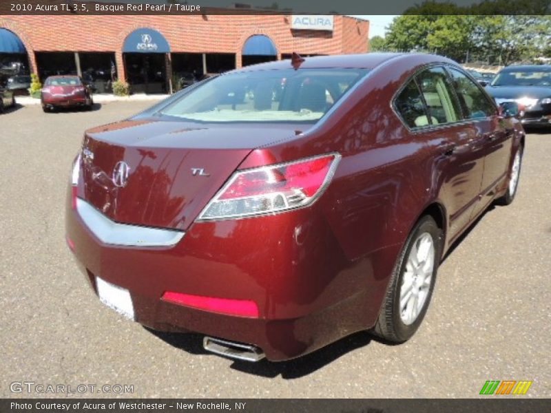 Basque Red Pearl / Taupe 2010 Acura TL 3.5