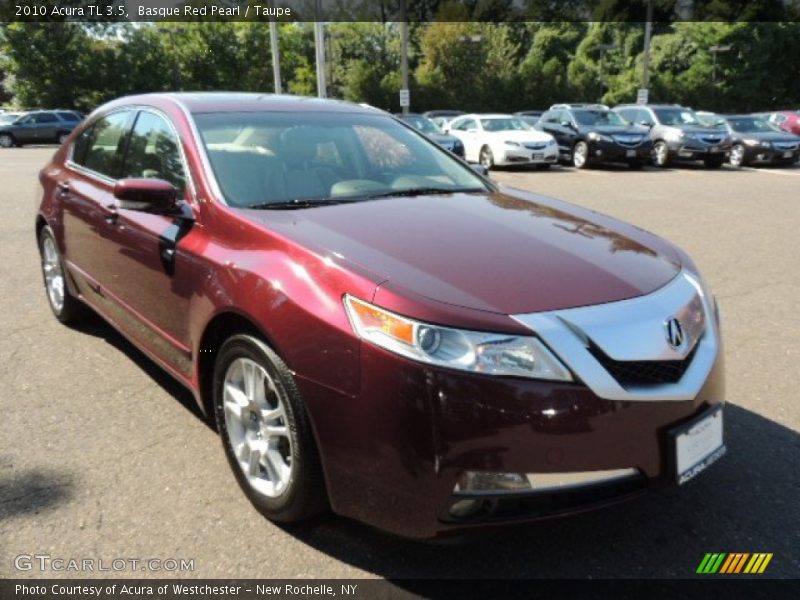 Basque Red Pearl / Taupe 2010 Acura TL 3.5