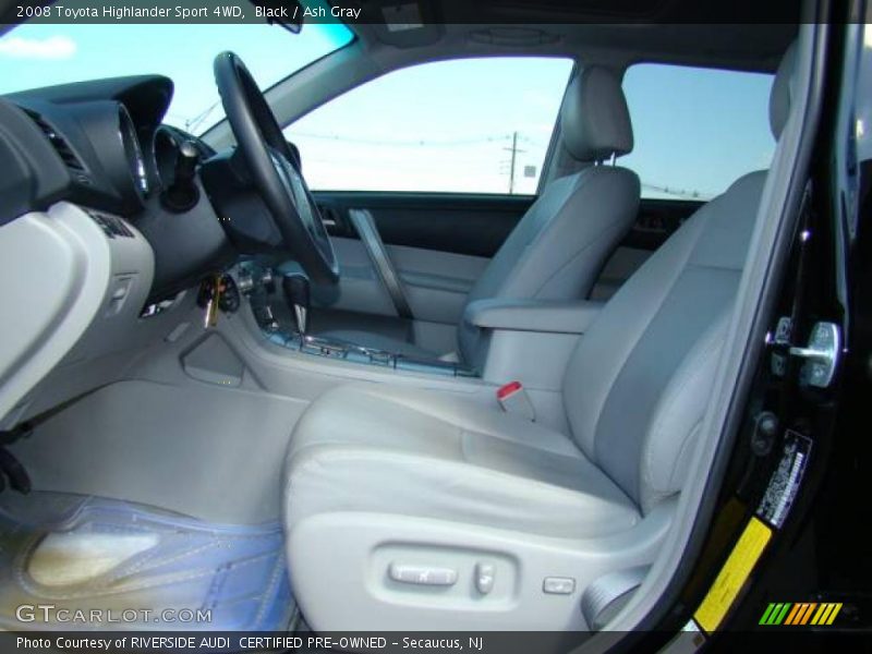 Black / Ash Gray 2008 Toyota Highlander Sport 4WD