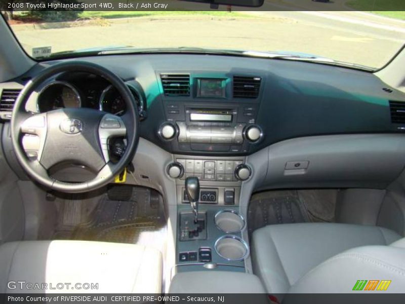 Black / Ash Gray 2008 Toyota Highlander Sport 4WD