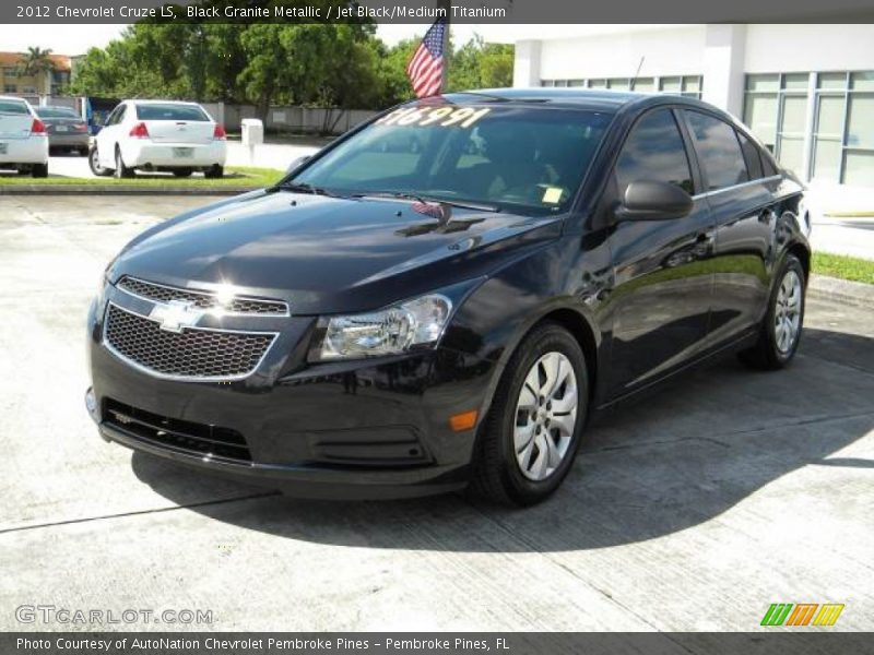 Black Granite Metallic / Jet Black/Medium Titanium 2012 Chevrolet Cruze LS