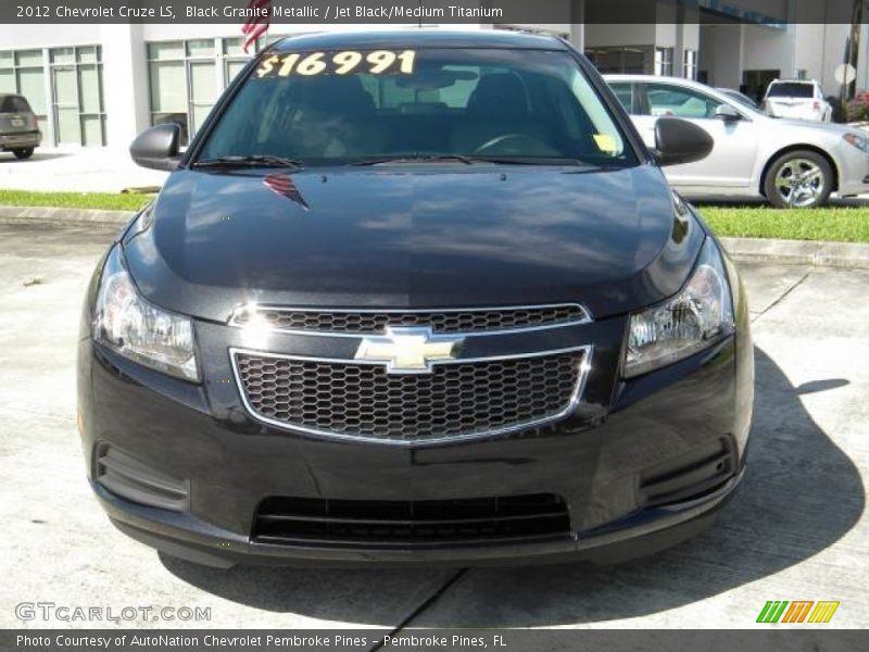 Black Granite Metallic / Jet Black/Medium Titanium 2012 Chevrolet Cruze LS