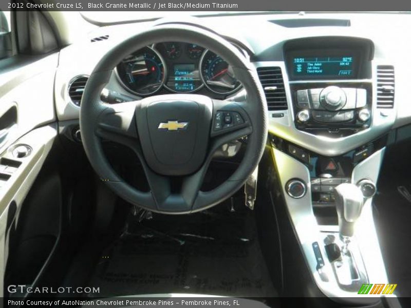 Black Granite Metallic / Jet Black/Medium Titanium 2012 Chevrolet Cruze LS