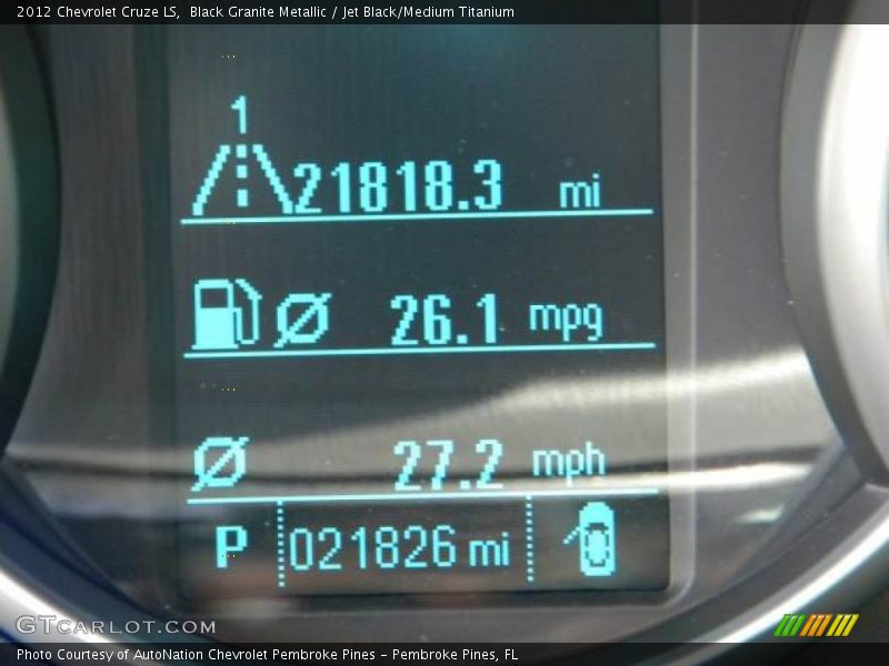 Black Granite Metallic / Jet Black/Medium Titanium 2012 Chevrolet Cruze LS