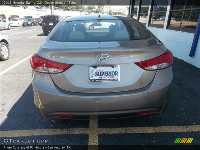 Desert Bronze / Beige 2013 Hyundai Elantra GLS