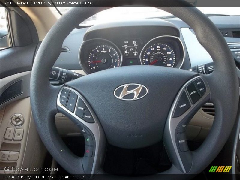Desert Bronze / Beige 2013 Hyundai Elantra GLS