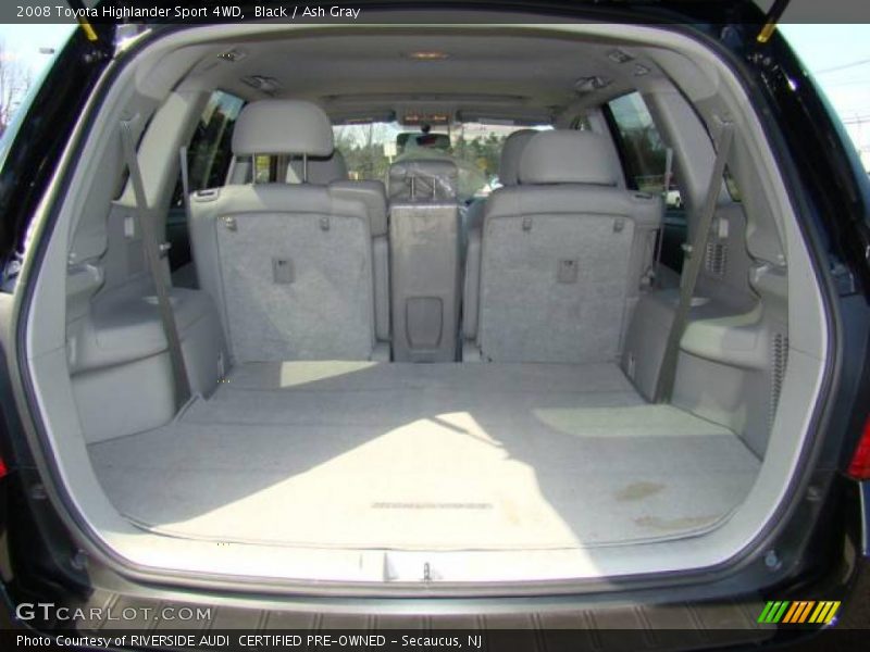Black / Ash Gray 2008 Toyota Highlander Sport 4WD