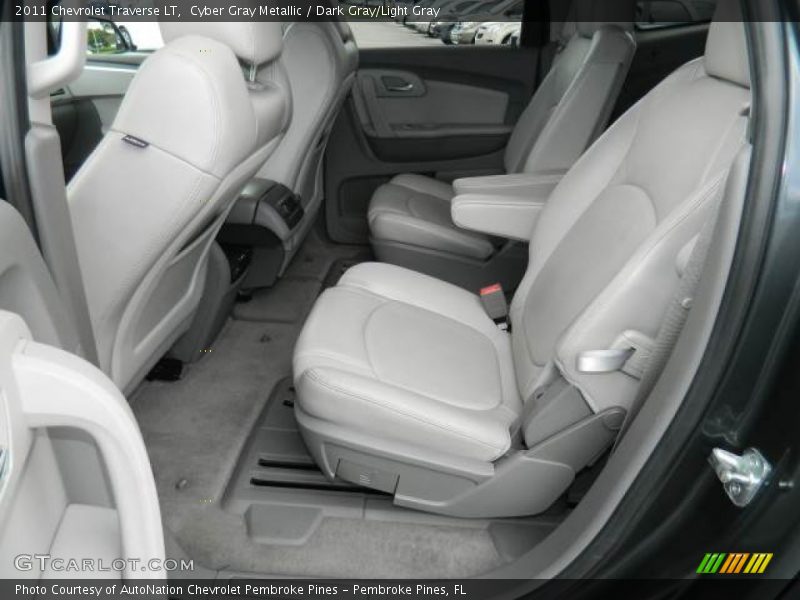 Cyber Gray Metallic / Dark Gray/Light Gray 2011 Chevrolet Traverse LT