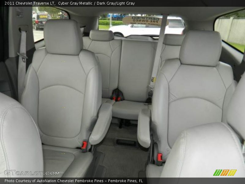 Cyber Gray Metallic / Dark Gray/Light Gray 2011 Chevrolet Traverse LT
