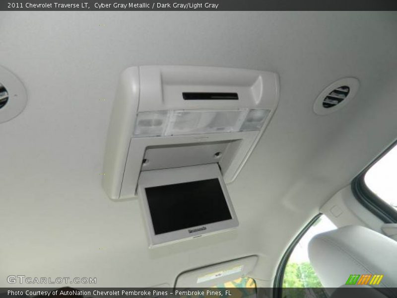 Cyber Gray Metallic / Dark Gray/Light Gray 2011 Chevrolet Traverse LT