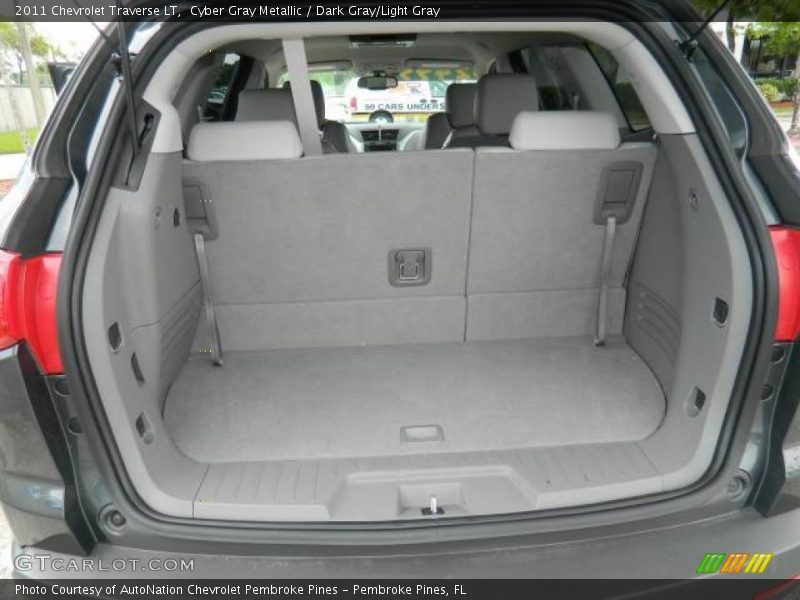 Cyber Gray Metallic / Dark Gray/Light Gray 2011 Chevrolet Traverse LT