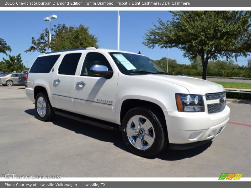 White Diamond Tricoat / Light Cashmere/Dark Cashmere 2010 Chevrolet Suburban Diamond Edition