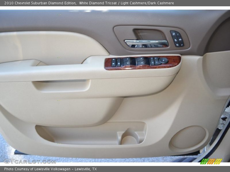 White Diamond Tricoat / Light Cashmere/Dark Cashmere 2010 Chevrolet Suburban Diamond Edition
