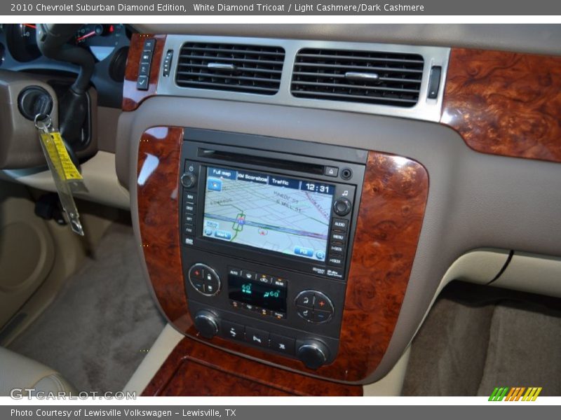 White Diamond Tricoat / Light Cashmere/Dark Cashmere 2010 Chevrolet Suburban Diamond Edition