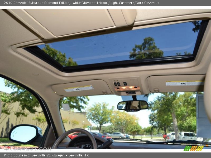White Diamond Tricoat / Light Cashmere/Dark Cashmere 2010 Chevrolet Suburban Diamond Edition