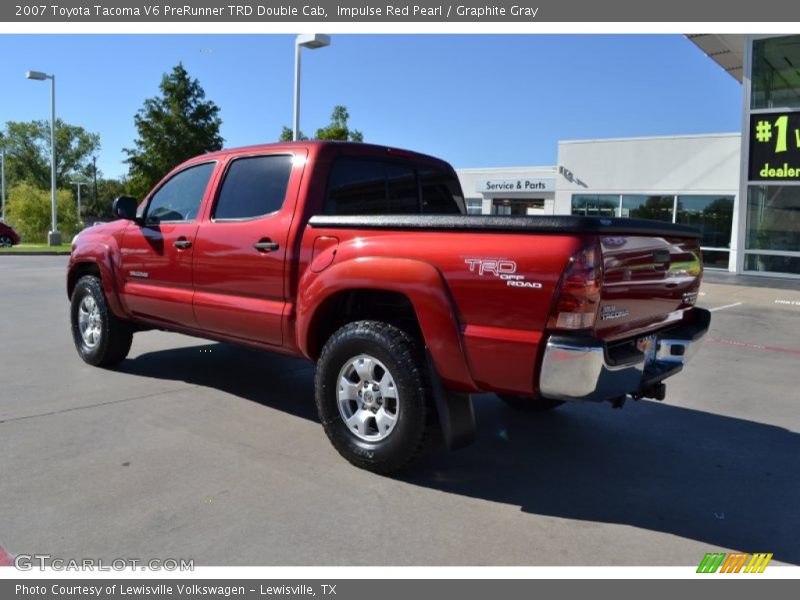 Impulse Red Pearl / Graphite Gray 2007 Toyota Tacoma V6 PreRunner TRD Double Cab