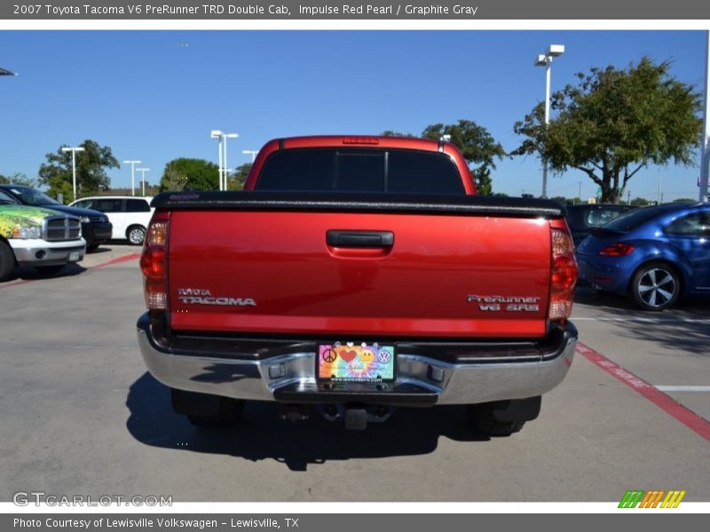 Impulse Red Pearl / Graphite Gray 2007 Toyota Tacoma V6 PreRunner TRD Double Cab