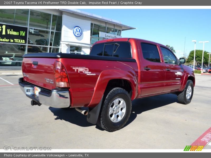 Impulse Red Pearl / Graphite Gray 2007 Toyota Tacoma V6 PreRunner TRD Double Cab