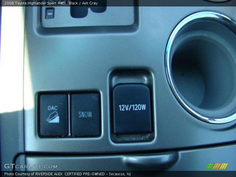 Black / Ash Gray 2008 Toyota Highlander Sport 4WD