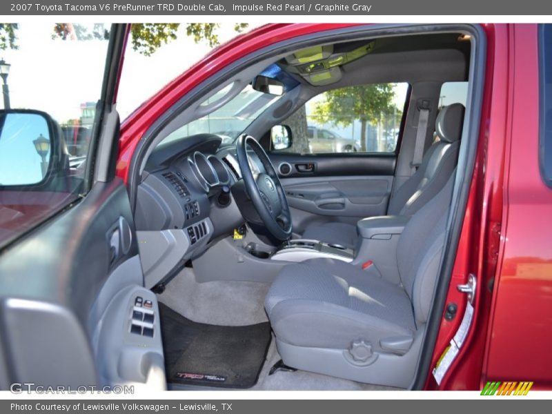 Impulse Red Pearl / Graphite Gray 2007 Toyota Tacoma V6 PreRunner TRD Double Cab
