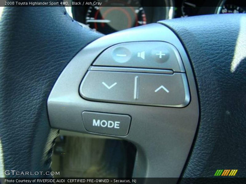 Black / Ash Gray 2008 Toyota Highlander Sport 4WD