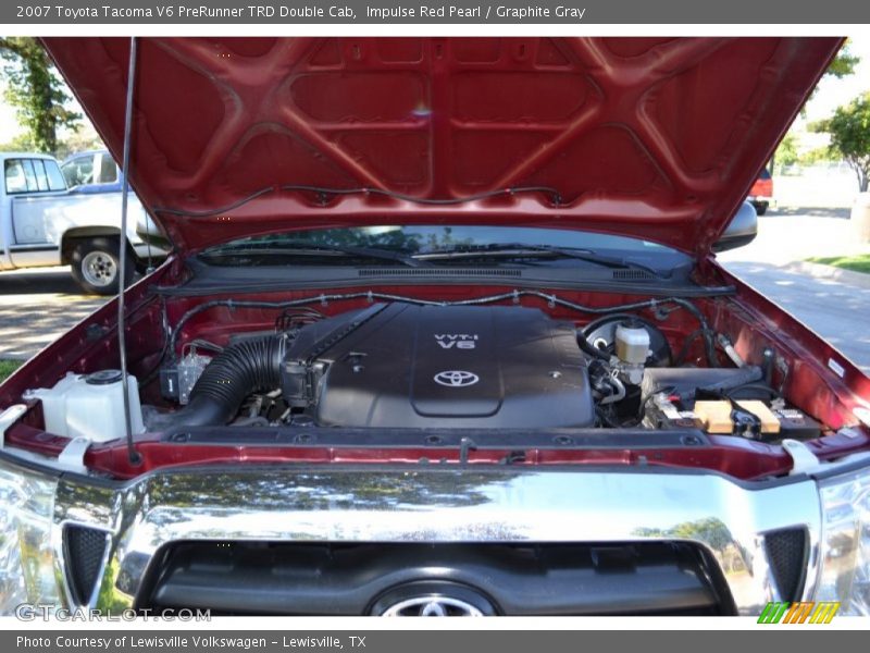 Impulse Red Pearl / Graphite Gray 2007 Toyota Tacoma V6 PreRunner TRD Double Cab