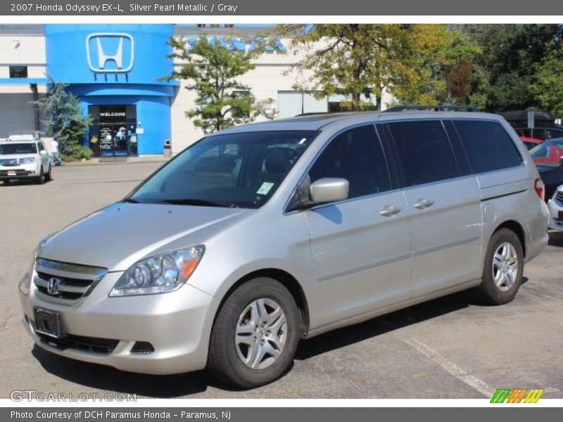 Silver Pearl Metallic / Gray 2007 Honda Odyssey EX-L
