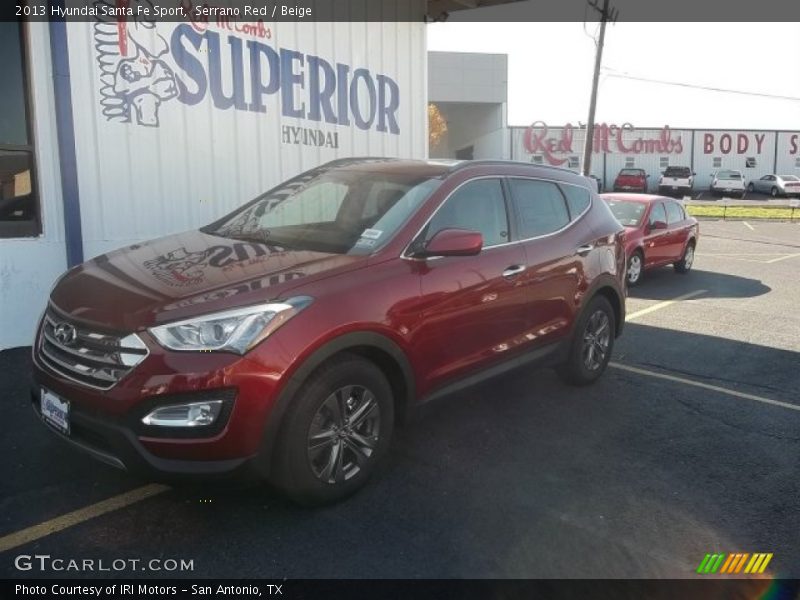 Serrano Red / Beige 2013 Hyundai Santa Fe Sport