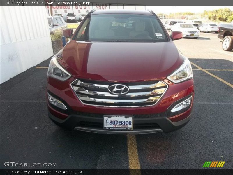 Serrano Red / Beige 2013 Hyundai Santa Fe Sport