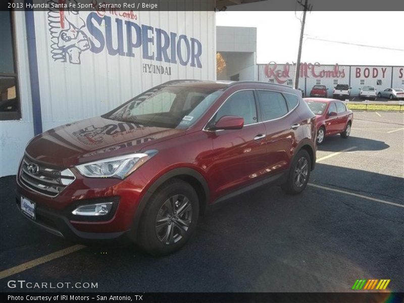 Serrano Red / Beige 2013 Hyundai Santa Fe Sport