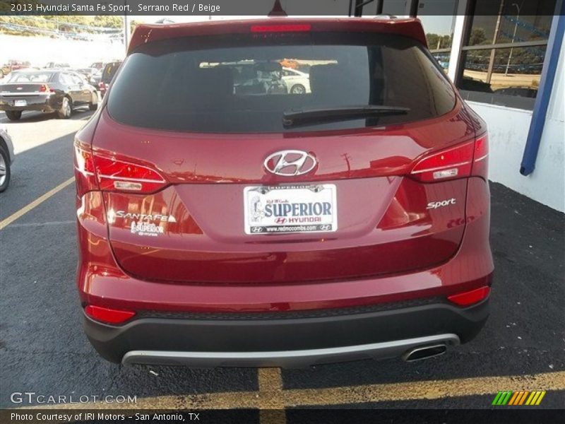 Serrano Red / Beige 2013 Hyundai Santa Fe Sport