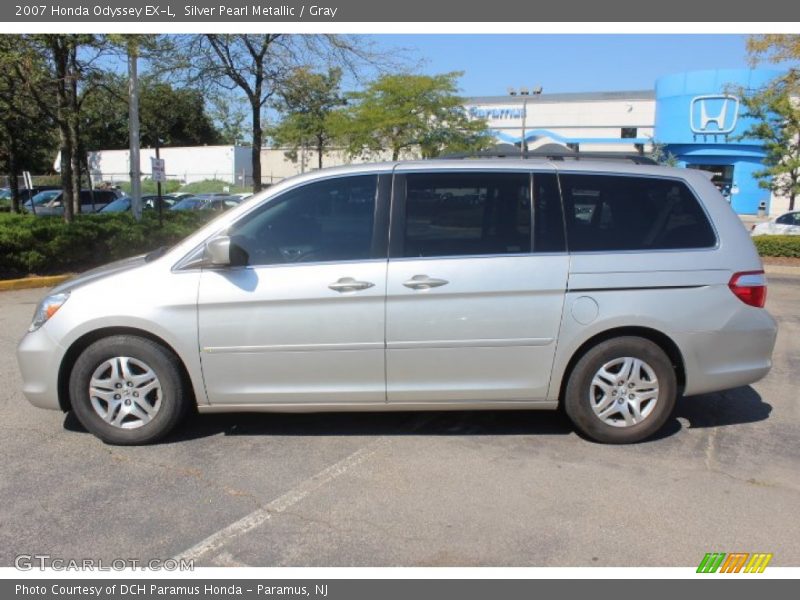 Silver Pearl Metallic / Gray 2007 Honda Odyssey EX-L