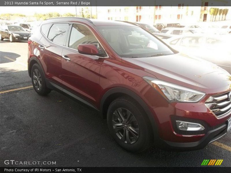 Serrano Red / Beige 2013 Hyundai Santa Fe Sport