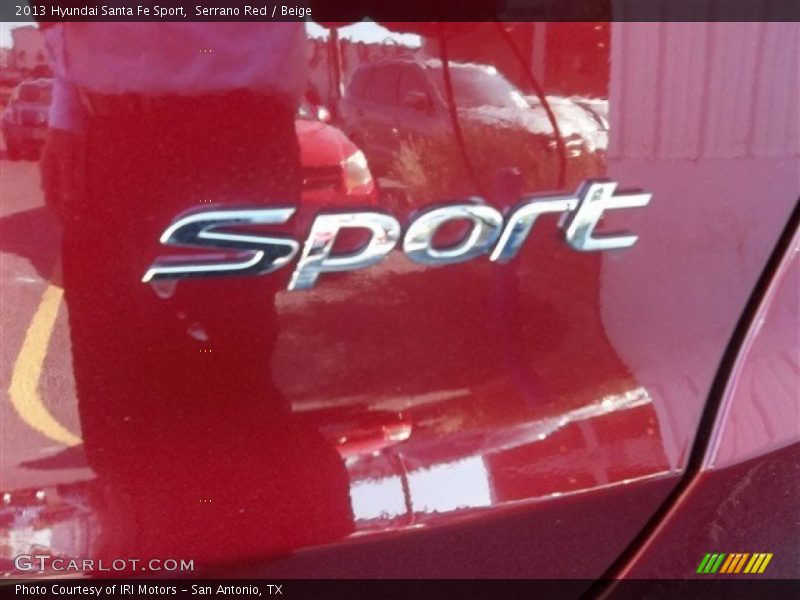 Serrano Red / Beige 2013 Hyundai Santa Fe Sport