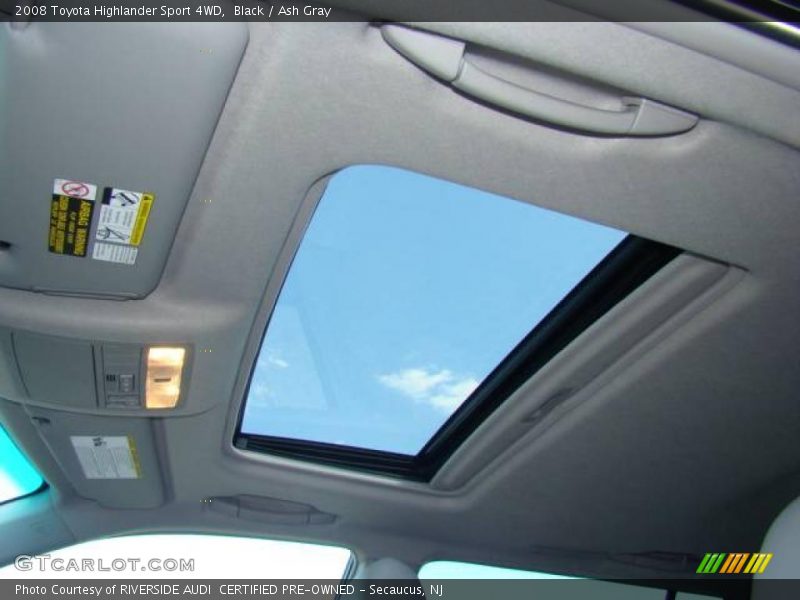 Black / Ash Gray 2008 Toyota Highlander Sport 4WD