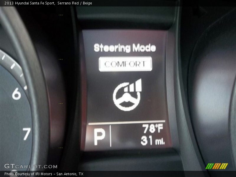 Serrano Red / Beige 2013 Hyundai Santa Fe Sport