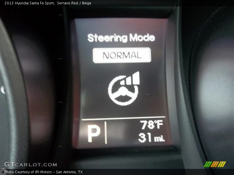 Serrano Red / Beige 2013 Hyundai Santa Fe Sport