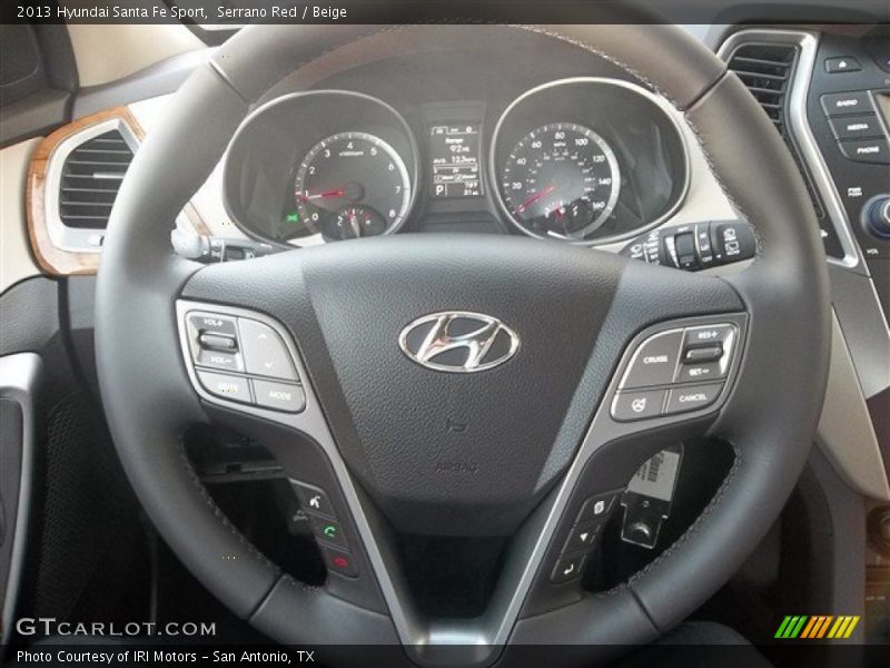 Serrano Red / Beige 2013 Hyundai Santa Fe Sport
