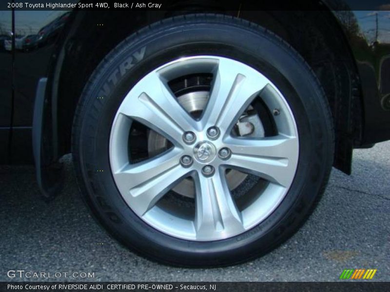 Black / Ash Gray 2008 Toyota Highlander Sport 4WD