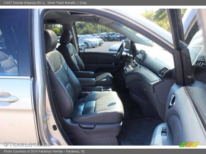 Silver Pearl Metallic / Gray 2007 Honda Odyssey EX-L